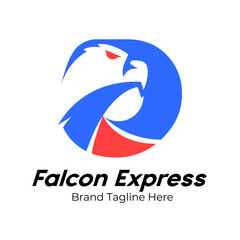 Logo Letter O Eagle ,Logo For Transportation,Delivery,Shipping and Express Delivery Business