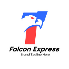 Logo Letter T Eagle ,Logo For Transportation,Delivery,Shipping and Express Delivery Business