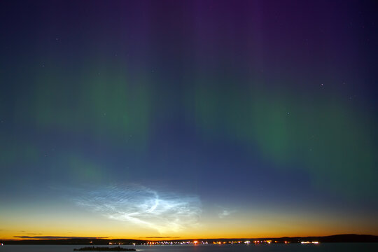 Northern Lights and Noctilucent clouds
