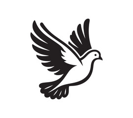  Dove silhouette vector art 