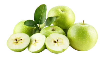 Green apple transparent background
