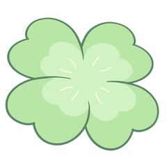 four leaf clover hand drawn 
