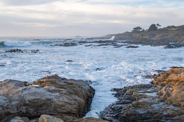 Surf at Bean Hollow State Beach California USA