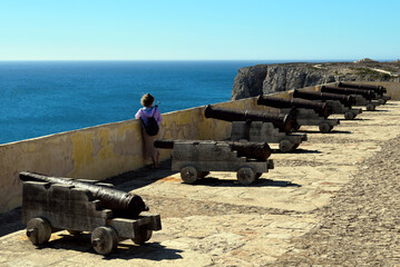 The Fortress of Sagres, also known as the Castle of Sagres Algarve Portugal	