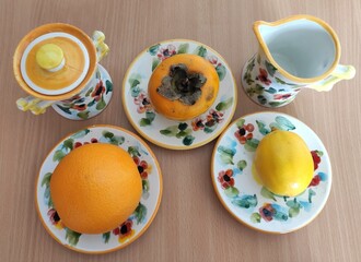 Fresh fruits on the table