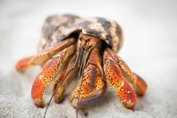 Carribean Hermit Crab on a sandy beach