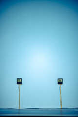 Billboard light looking up