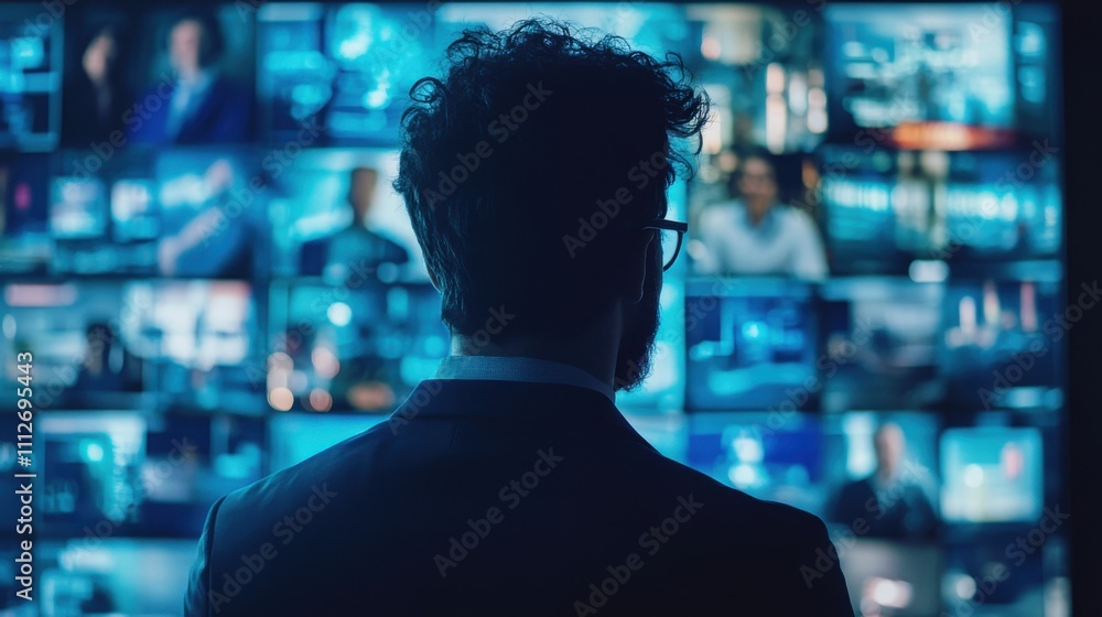 Poster monitoring technology trends analyst in data center digital environment focused perspective