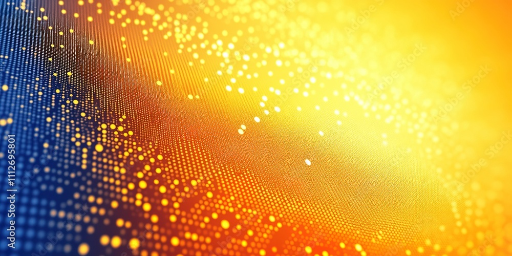 Poster colorful abstract background with vibrant dots and gradients creating a warm atmosphere