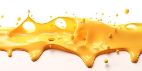delicious melting cheese with holes Generative AI