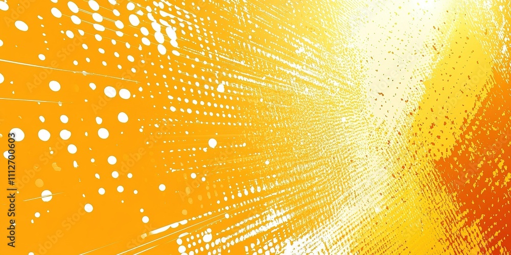 Poster bright yellow abstract background with dynamic patterns and light effects creates a vibrant atmosphe