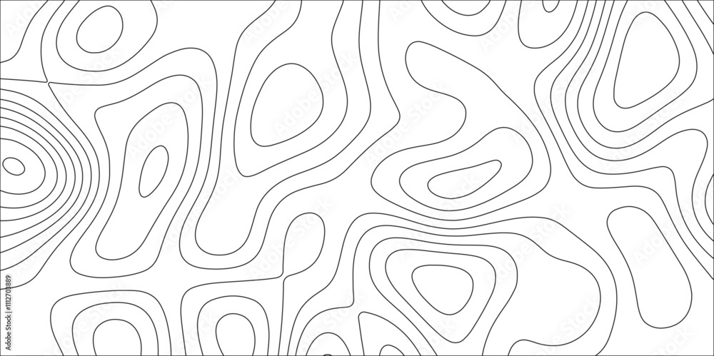 Poster abstract white topography vector background. topographic map. counter map wavy line paper textrue. g