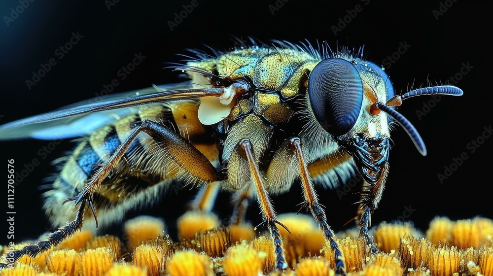 Poster insect close-up colony structure abstract image one main object high quality very detailed