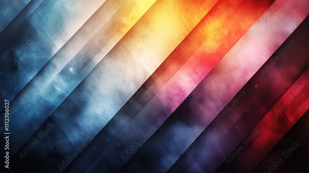 Poster colorful abstract background with diagonal lines and gradient effects showcasing vibrant hues of red
