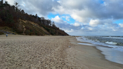 Jastrzębia Góra. Plaża.