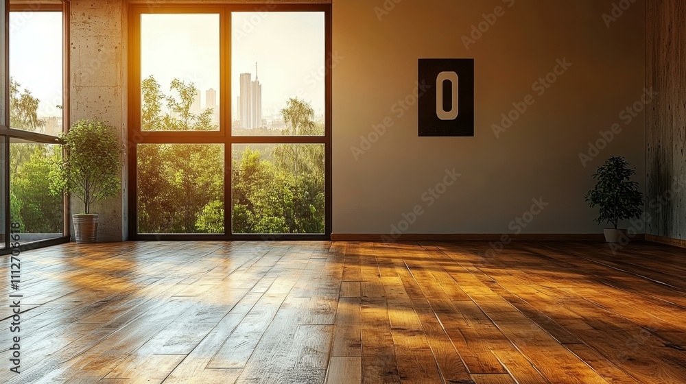 Poster minimalist interior image unique constructions abstract image one main object high quality very deta