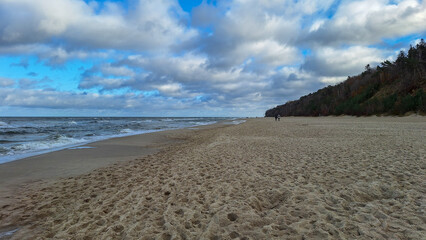 Jastrzębia Góra. Plaża.