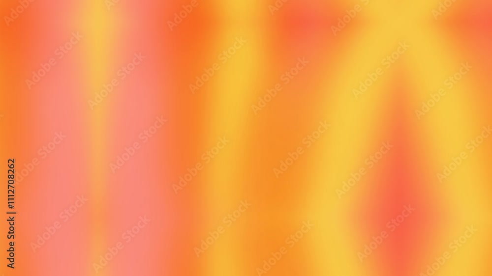 Aufkleber fluid two color gradient waves. seamless looping animation web background.red and orange.beautiful g