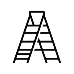 a black and white line drawing of the letter A in a simple, minimalist style