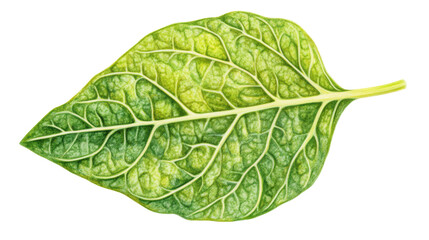 Fototapeta premium Green leaf transparent background