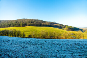 Eine kleine Wanderung auf dem Wanderweg Extratour rund um die südthüringische Kleinstadt Meiningen - Thüringen - Deutschland