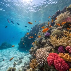 Obraz premium coral reef in sea