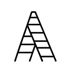 a black and white line drawing of the letter A in a simple, minimalist style