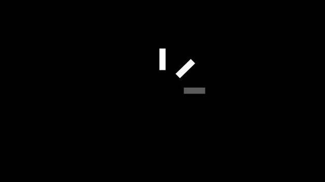 Loading circle icon background with alpha matte, glowing wheel animation, and transparent loading icon animation.