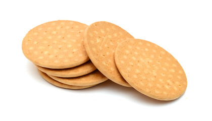 Sweet cookies isolated on white background