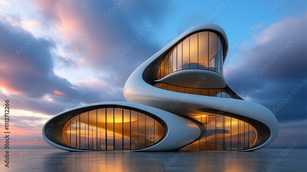 Poster architecture abstract image abstract composition abstract image one main object high quality very de