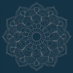 Traditional Mandala with Abstract Shapes
