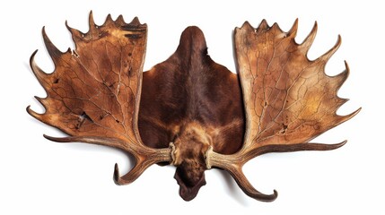 Fototapeta premium Moose skin pattern exhibition nature animal art isolated view unique texture