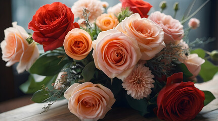 Obraz premium Vibrant Floral Bouquet