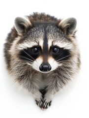 Obraz premium Raccoon skin texture capture nature setting animal photography close-up wildlife concept