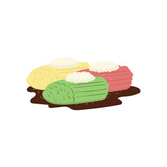 Hand Draw Of  Indonesian Food 
