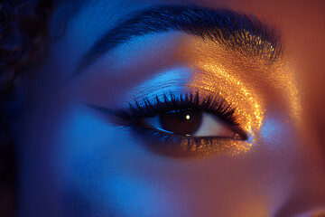 Bright and Vibrant Eye Makeup Techniques for an Awakening and Illuminating Facial Expression