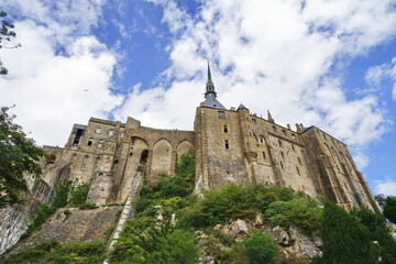 Mont Saint Michel abbey in Normandy, France