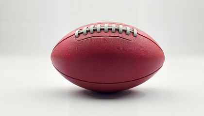 Australian Rules Football on White Background