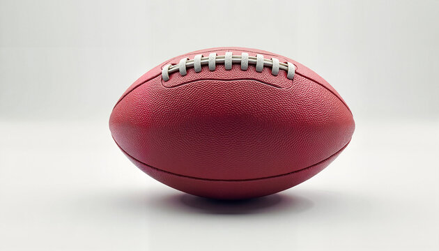 Australian Rules Football on White Background