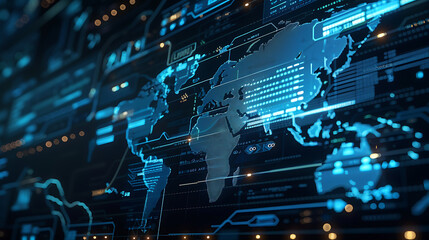 Obraz premium Cybersecurity threats and prevention strategies protecting against virus attacks globally
