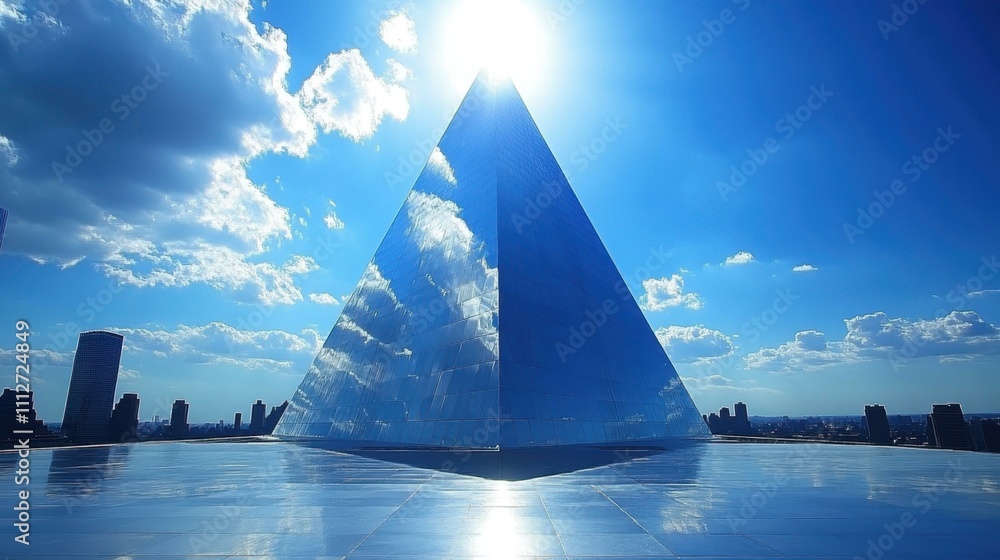 Poster architecture abstract image geometric shapes abstract image one main object high quality very detail