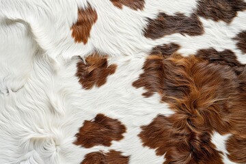 Animal skin cowhide texture displayed on elegant surface design