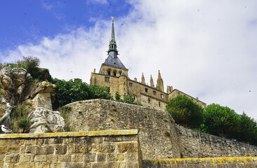 Mont Saint Michel abbey in Normandy, France