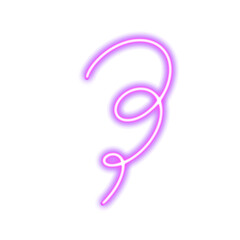 Fototapeta premium neon doodle party line png