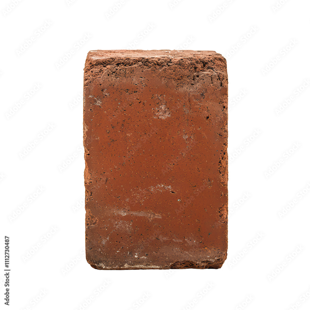 Aufkleber old red brick with rough texture and weathered appearance isolated on transparent background
