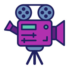 Fototapeta premium Movie Camera Clipart