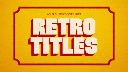 Retro Framed Titles