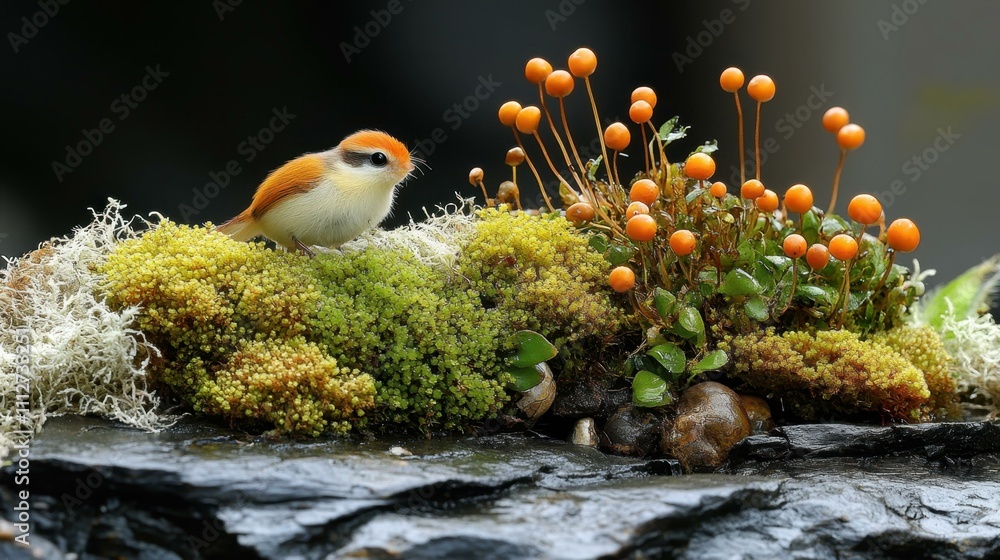 Poster tiny animals cute critters abstract image one main object high quality very detailed