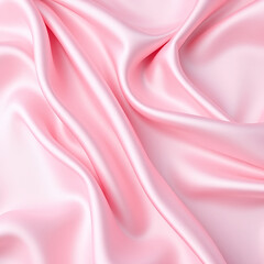 Obraz premium Beautiful elegant wavy light pink satin silk luxury cloth fabric texture, abstract background design.