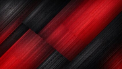 Fototapeta premium Abstract black and red diagonal lines background. Generative Ai.